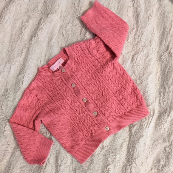 Lilly Pulitzer Other - LILLY PULITZER Cable Classic Pink Sweater Cardigan